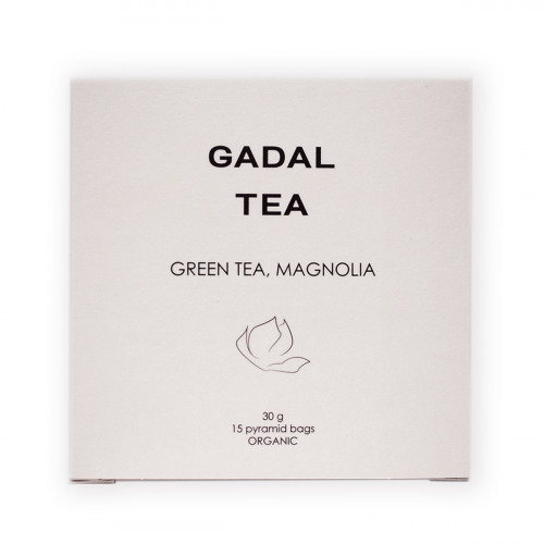 Ceai verde organic cu magnolie (15 piramide)