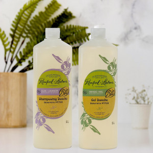 Gel de duş & şampon bio măsline lavandă