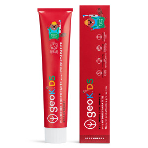 Pastă de dinți naturală cu hidroxiapatită STRAWBERRY KIDS