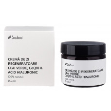 Cremă de zi regenerantă - cu ACID HIALURONIC, COENZIMA Q10, CEAI VERDE