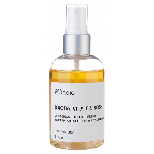 Demachiant natural bifazic JOJOBA -  VITA-E - ROSE