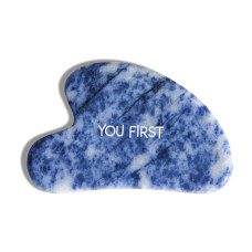 Piatră Gua Sha pentru masaj facial BLUE SPOT JASPER