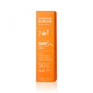 SUN SPF 50 Cremă de soare & balsam de buze 2in1
