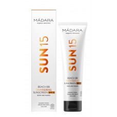 SPF 15 BEACH BB Cremă de soare cu particule strălucitoare 