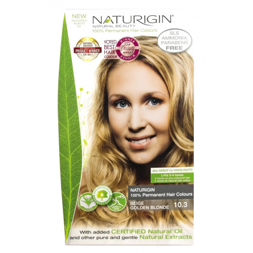 10.3 Blond bej auriu- Vopsea naturala de par