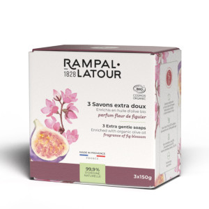 Cutie 3 săpunuri organice flori de smochin