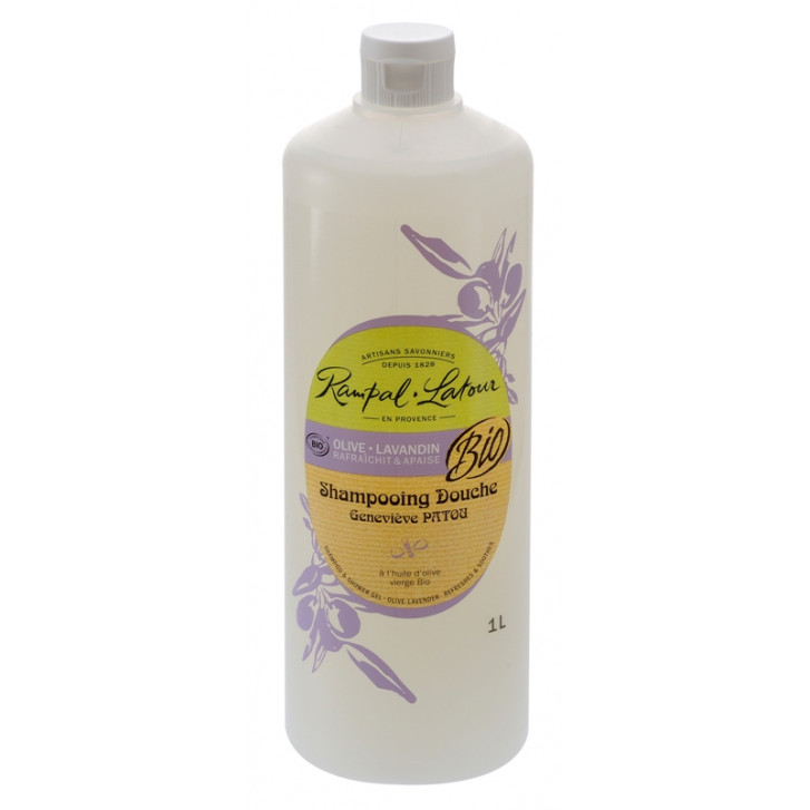 Gel de duş & şampon bio măsline lavandă