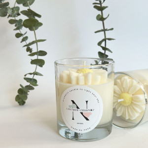 Lumânare naturală LAVENDER CHAMOMILE 