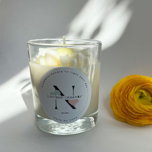 Lumânare naturală LAVENDER CHAMOMILE 