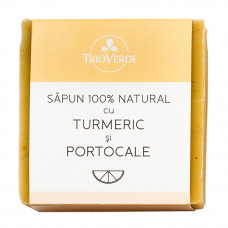 Săpun natural cu turmeric şi portocale