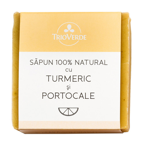 Săpun natural cu turmeric şi portocale