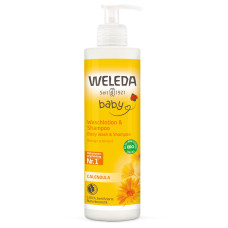 BABY Loțiune de curățare şi şampon cu gălbenele