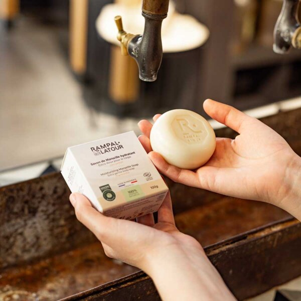 Sapun de Marsilia cocos rotund 100g Rampal Latour