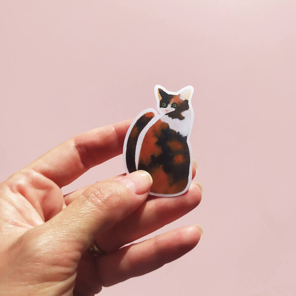 Ana Banica sticky cat calico