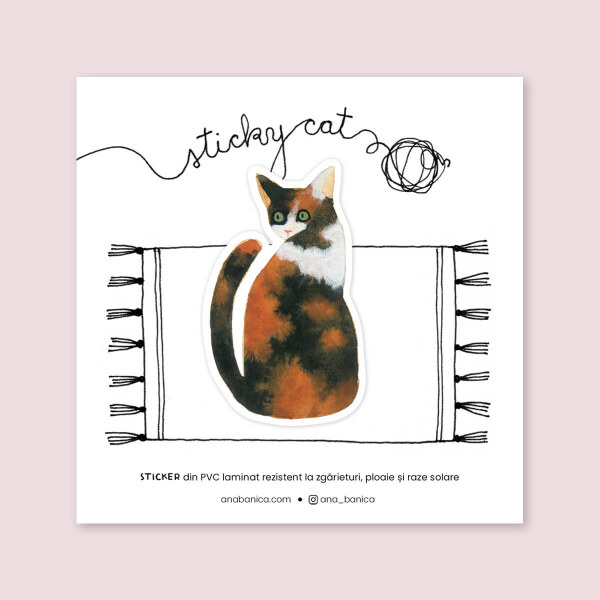 Ana Banica sticky cat calico