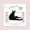 Ana Banica sticky cat tabby black