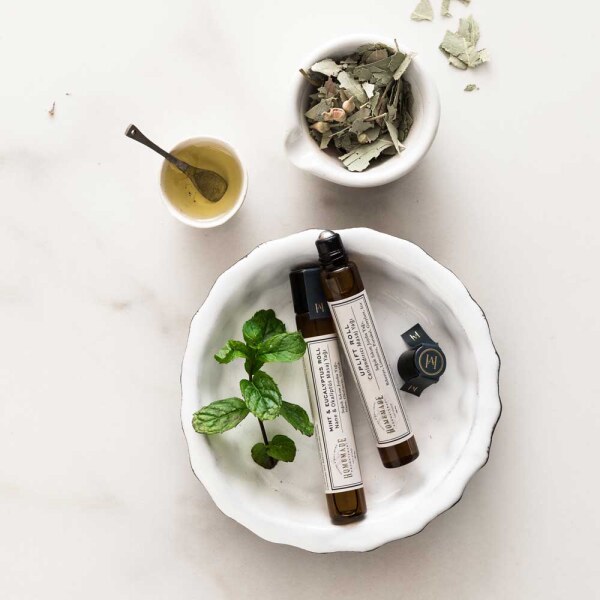 Homemade Roll Mint Eucaliptus