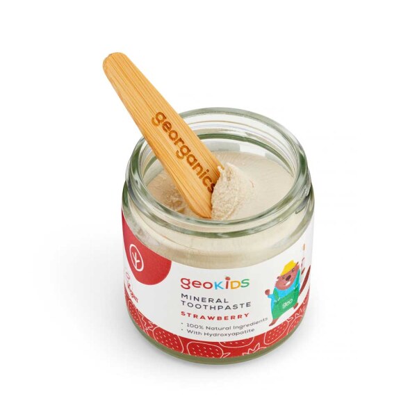 Georganics KIDS pasta de dinti organica FARA FLUOR STRAWBERRY